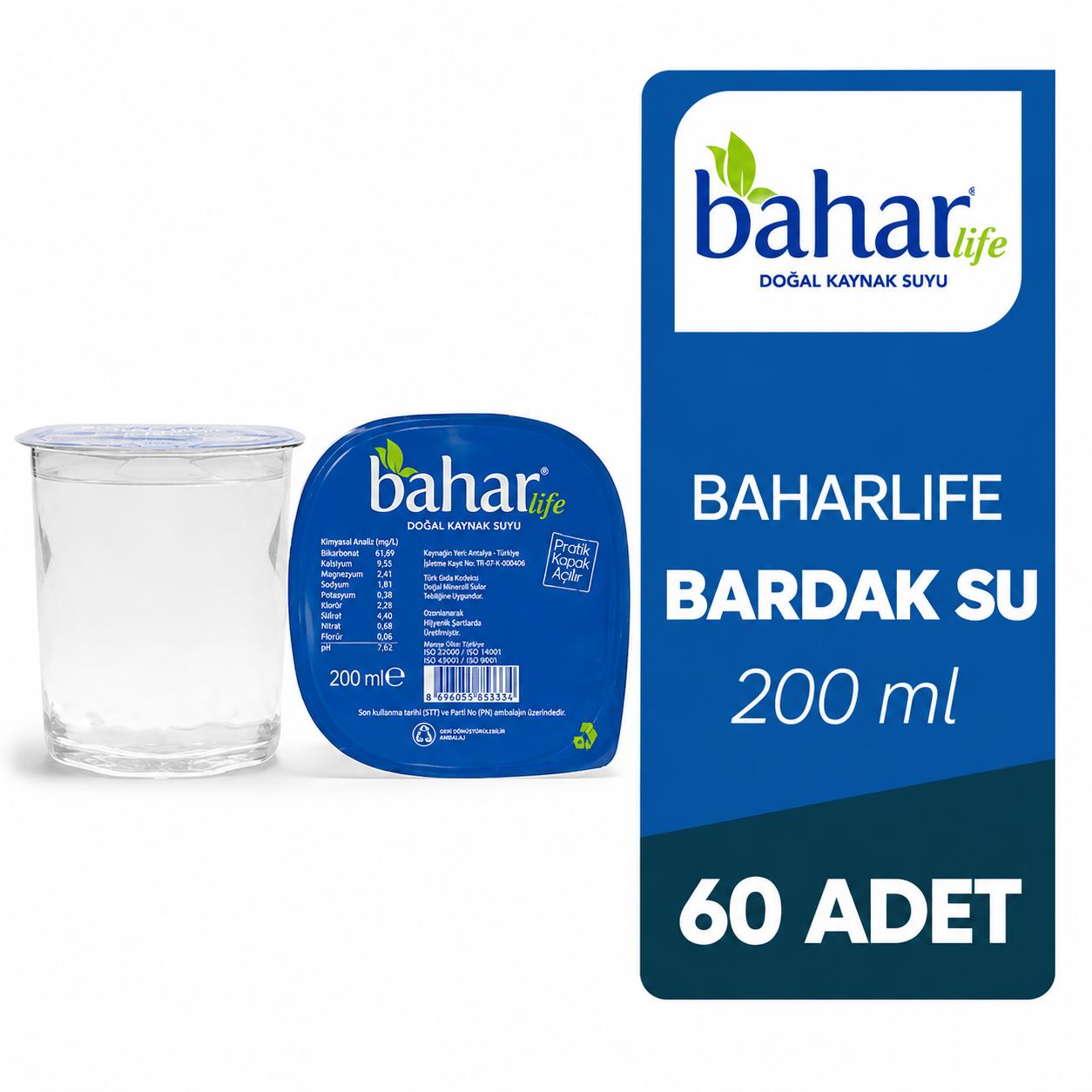 BAHAR LİFE 200 CC BARDAK SU